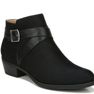 LIFESTRIDE ALLY BOOTIE Black Suede Size 8
